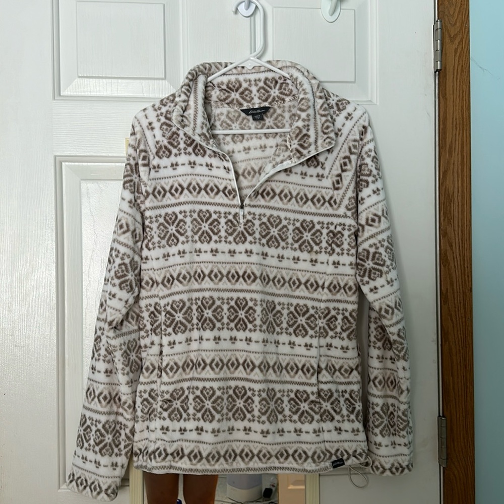 eddie bauer three quarter zip